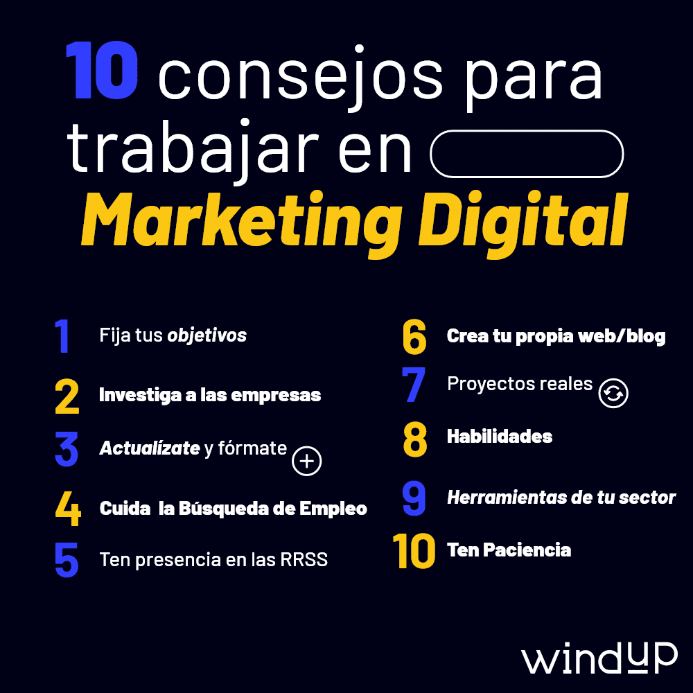 10 consejos para trabajar en marketing digital