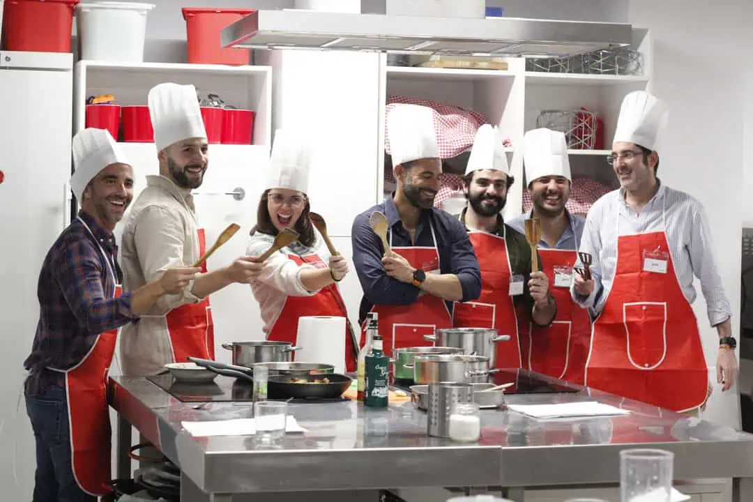 jornadas de team building cooking organizadas por windup