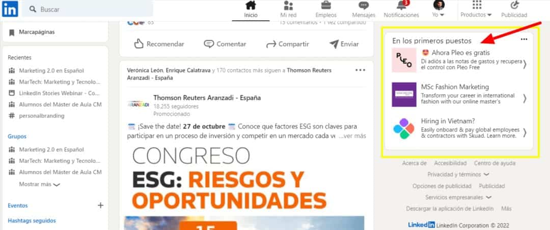 publicidad en linkedin