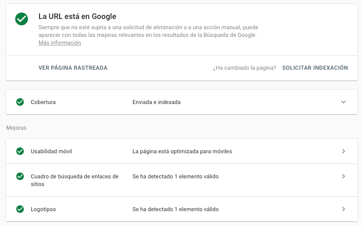 solicitar indexacion google search console