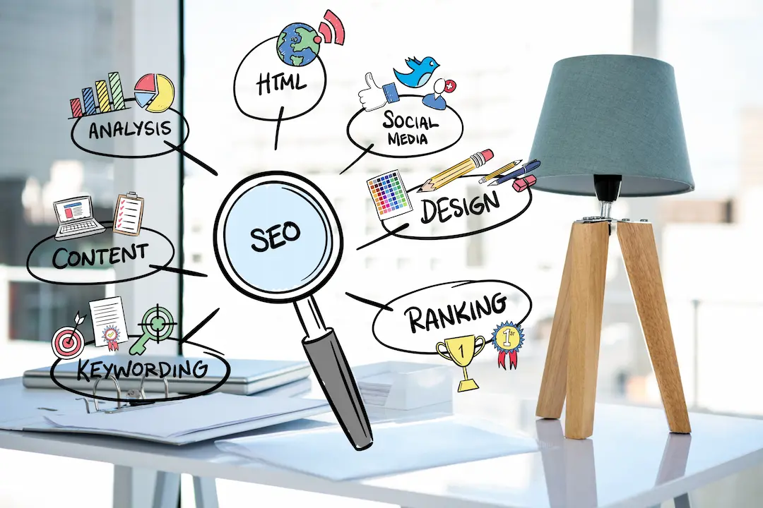 lupa enseñando conceptos de seo para principiantes